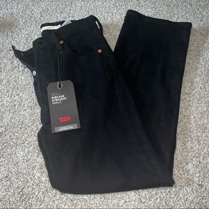 Levi’s rib cage straight black jeans